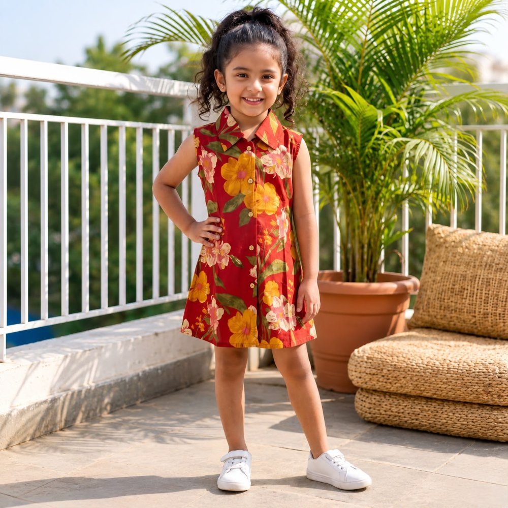 Floral Collar Frock