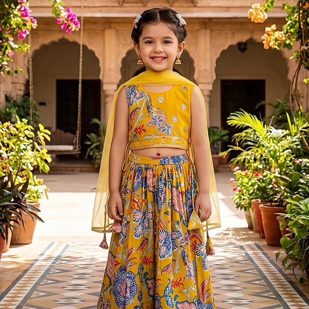 Yellow lehenga