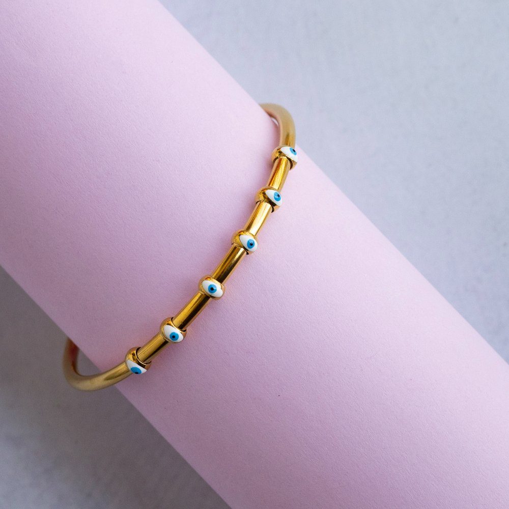 Blue evil eye bracelet