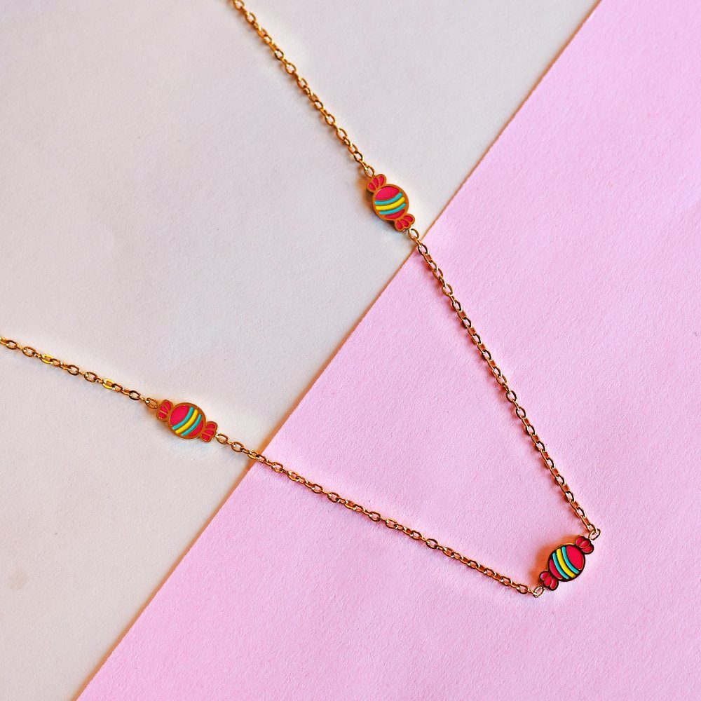 Candy multi charm chain