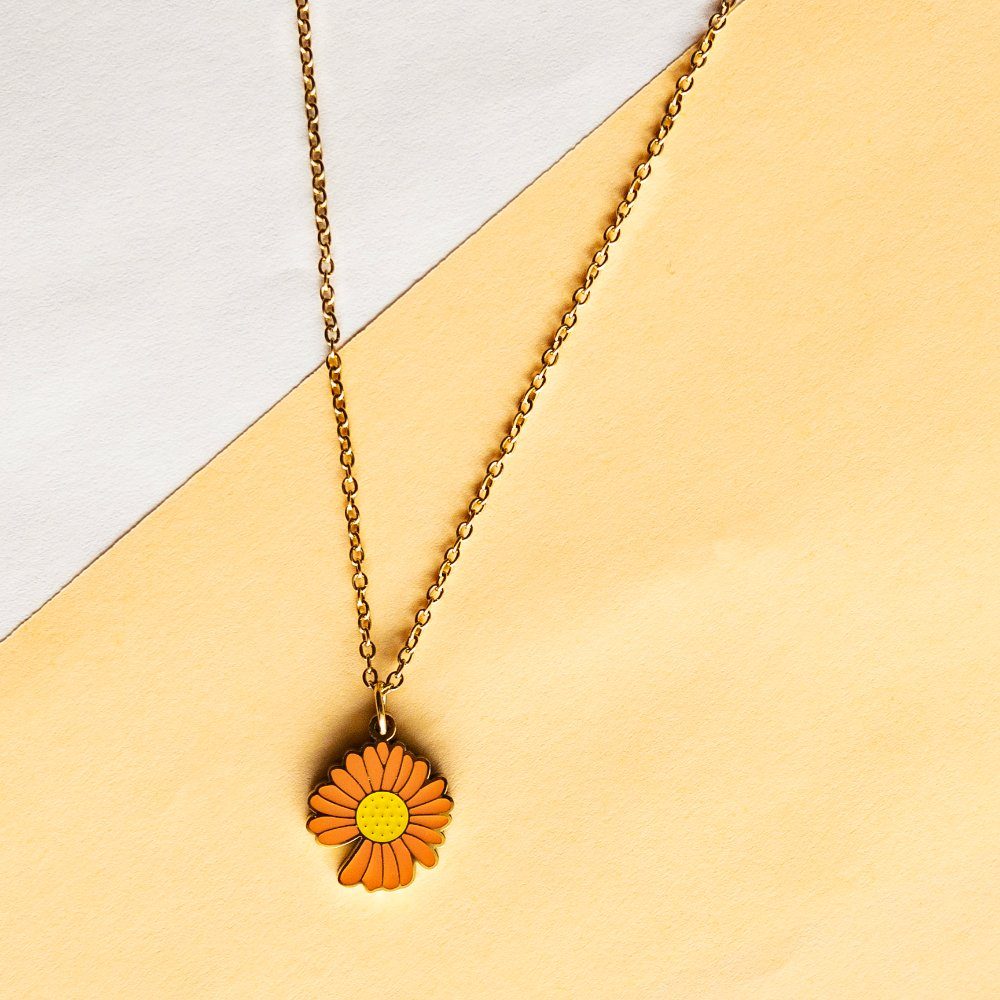 Orange flower chain