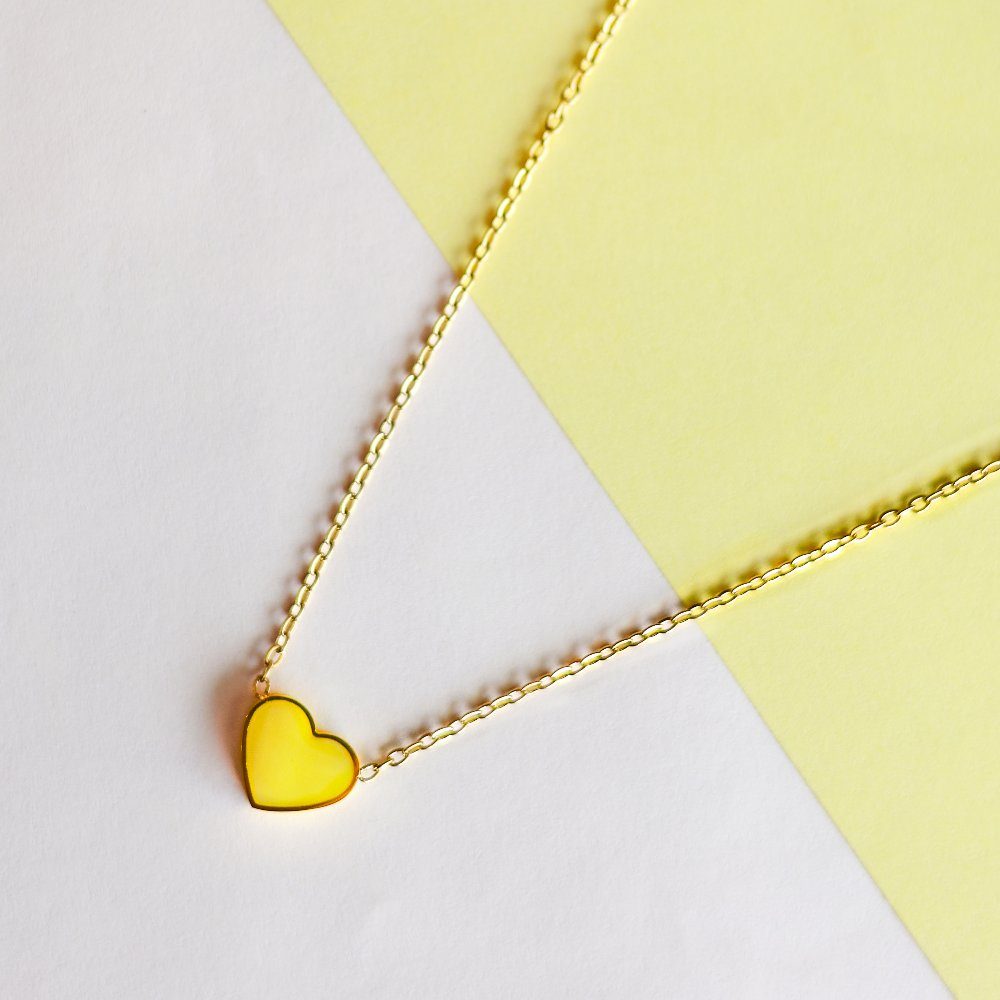 Yellow heart chain