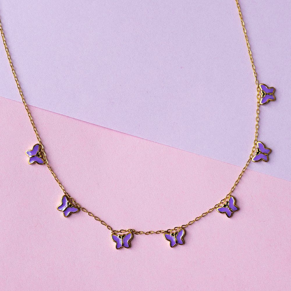 Violet butterfly chain