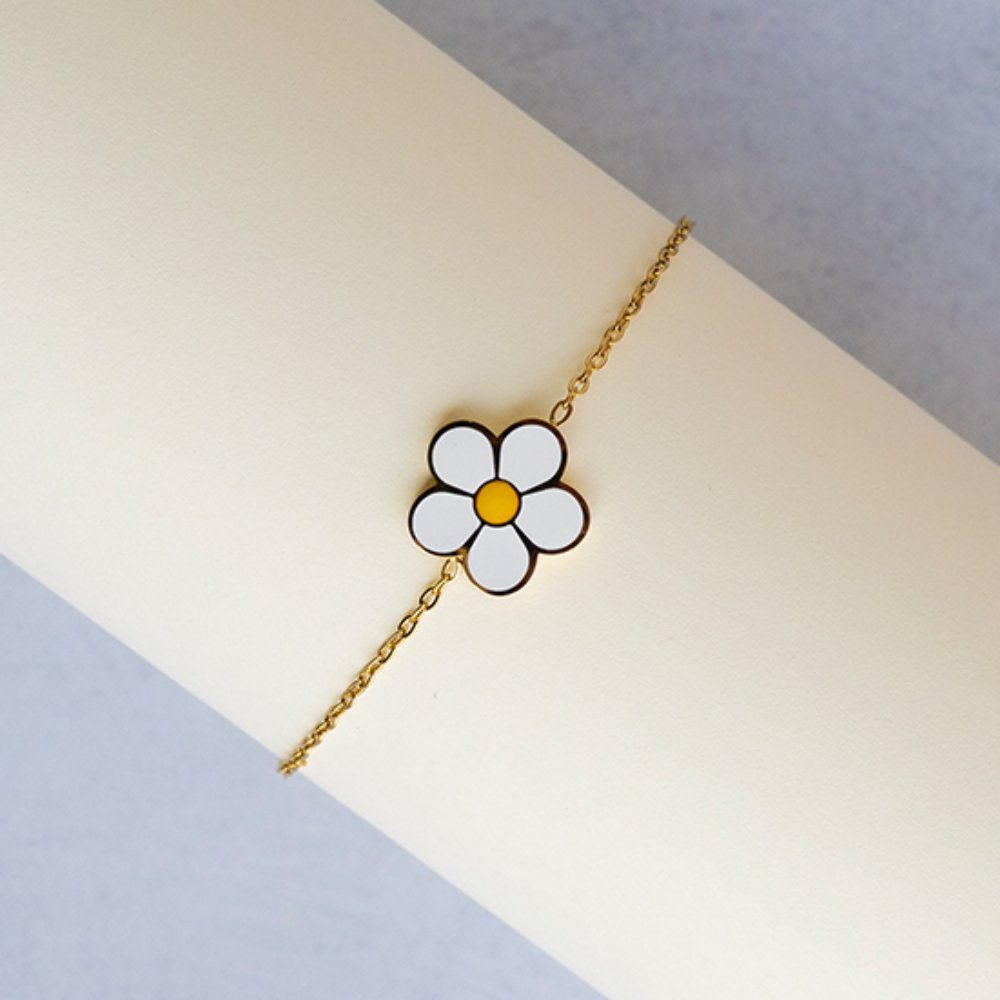 One flower chain bracelet