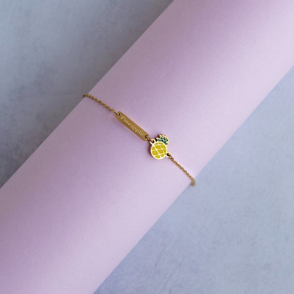 Pineapple chain bracelet