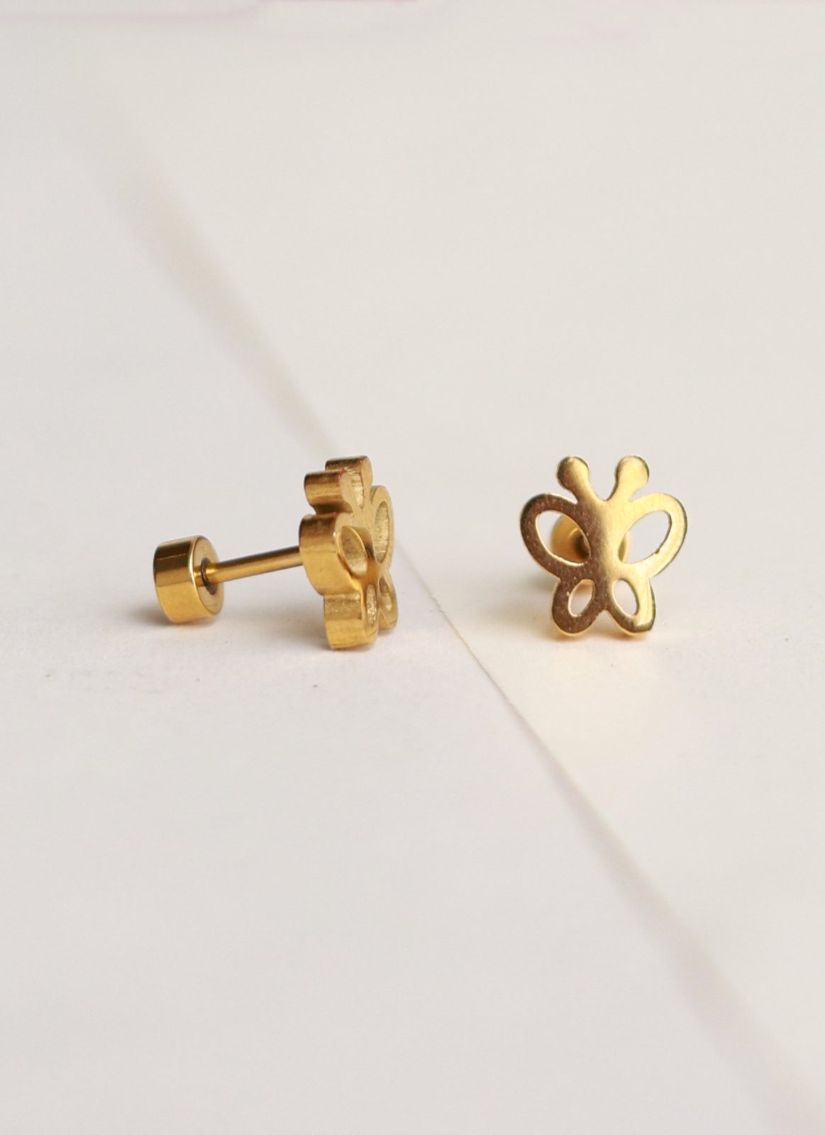 Butterfly plain earring